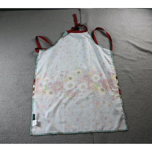 New Cynthia Rowley New York Apron Tablier Floral Full Bib Kitchen 28" x 38" - Picture 5 of 6